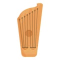 Traditional kantele icon cartoon vector. Music gusli