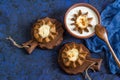 Traditional Karelian baking, rye pies wickets kalitki