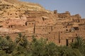Traditional Kasbah fortress Ait Ben Haddou in the High Atlas Mountains, Morocco. Royalty Free Stock Photo