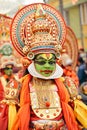 Traditional Kathakali dance on New Year carnival