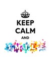 Traditional Keep Calm and Smile quotation