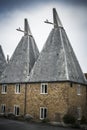 Traditional Kent oast houses in southern England Royalty Free Stock Photo