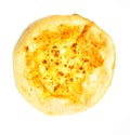 Traditional khachapuri or hachapuri on white