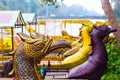 Traditional khmer boats with carved bows