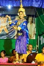 Traditional khmer dances performance in a orphanage of Siem Reap. Cambodia