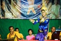 Traditional khmer dances performance in a orphanage of Siem Reap. Cambodia