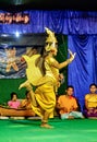 Traditional khmer dances performance in a orphanage of Siem Reap. Cambodia