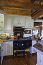 Traditional Kitchen with Cast iron Aga cooker