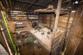 Traditional kitchen of a hut of native people of indonesia