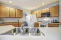 Traditional kitchen room design in neutrals colors