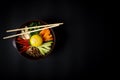 Traditional Korean dish- bibimbap: rice Royalty Free Stock Photo