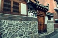 Traditional Korean Hanok house in Bukchon Hanok Village in Seoul South Korea