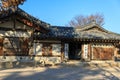 Traditional Korean hanok house