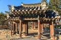 Traditional Korean hanok house