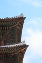 Traditional Korean Roofing Architecture Royalty Free Stock Photo