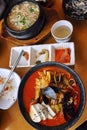 Traditional Korean soup in a bowl