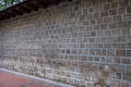 Traditional Korean stone wall boundary