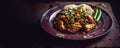 Traditional Kung Pao Chinese Cuisine chicken, Asian Food photography