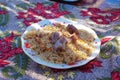 Traditional Kyrgyz food - Plov