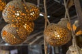 Traditional Lamp made of coconut shell on Sale In Market