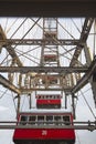 Traditional landmark ferris wheel. Vienna city center. Prater attraction. Austria Royalty Free Stock Photo