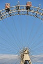 Traditional landmark ferris wheel. Vienna city center. Prater attraction. Austria Royalty Free Stock Photo