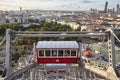 Traditional landmark ferris wheel. Vienna city center. Prater attraction. Austria Royalty Free Stock Photo