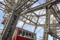 Traditional landmark ferris wheel. Vienna city center. Prater attraction. Austria Royalty Free Stock Photo