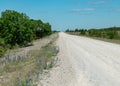 Traditional landscape with white pebble road, Saaremaa island, Estonia Royalty Free Stock Photo