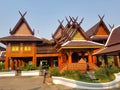A traditional Lanna-style teak building in Phrae, northern Thailand