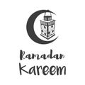 Traditional lantern of Ramadan- Ramadan Kareem beautiful greeting card Ramadan kareem . Royalty Free Stock Photo