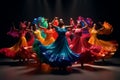 Traditional Latin American dance troupe