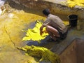 Traditional leather tanning