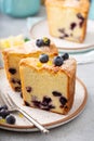 Traditional lemon blueberry pound cake, Bundt cake