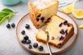 Traditional lemon blueberry pound cake, Bundt cake