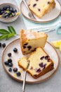 Traditional lemon blueberry pound cake, Bundt cake