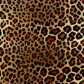 Traditional Leopard Spots on Seamless Background. Seamlessly repeating pattern of classic leopard spots Royalty Free Stock Photo