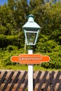 Traditional Light and Destination Sign