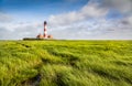 Traditional lighthouse at North Sea Royalty Free Stock Photo