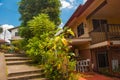 Traditional local road house. Kuching, Borneo, Sarawak, Malaysia Royalty Free Stock Photo