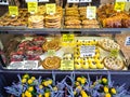 Traditional local sweets in Bergamo city