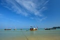 Traditional longtail boats