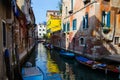 Traditional lovely view of Venice canal. Royalty Free Stock Photo