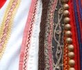 Traditional macedonian costume, details Royalty Free Stock Photo