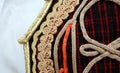 Traditional macedonian costume, details Royalty Free Stock Photo