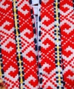 Traditional macedonian costume, details Royalty Free Stock Photo