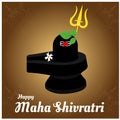 Traditional Maha Shivratri Hindu Festival Greeting Design