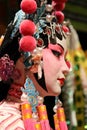 Traditional make up and hair style of Chinese opera dummy Royalty Free Stock Photo