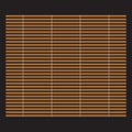 Traditional makisu woven mat for sushi rolls. Royalty Free Stock Photo