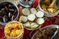 Traditional Malay Food and cookies during Ramadan and Eid Mubarak. Hari Raya Aidilfitri. Ketupat, rendang, lemang, dodol, biskut